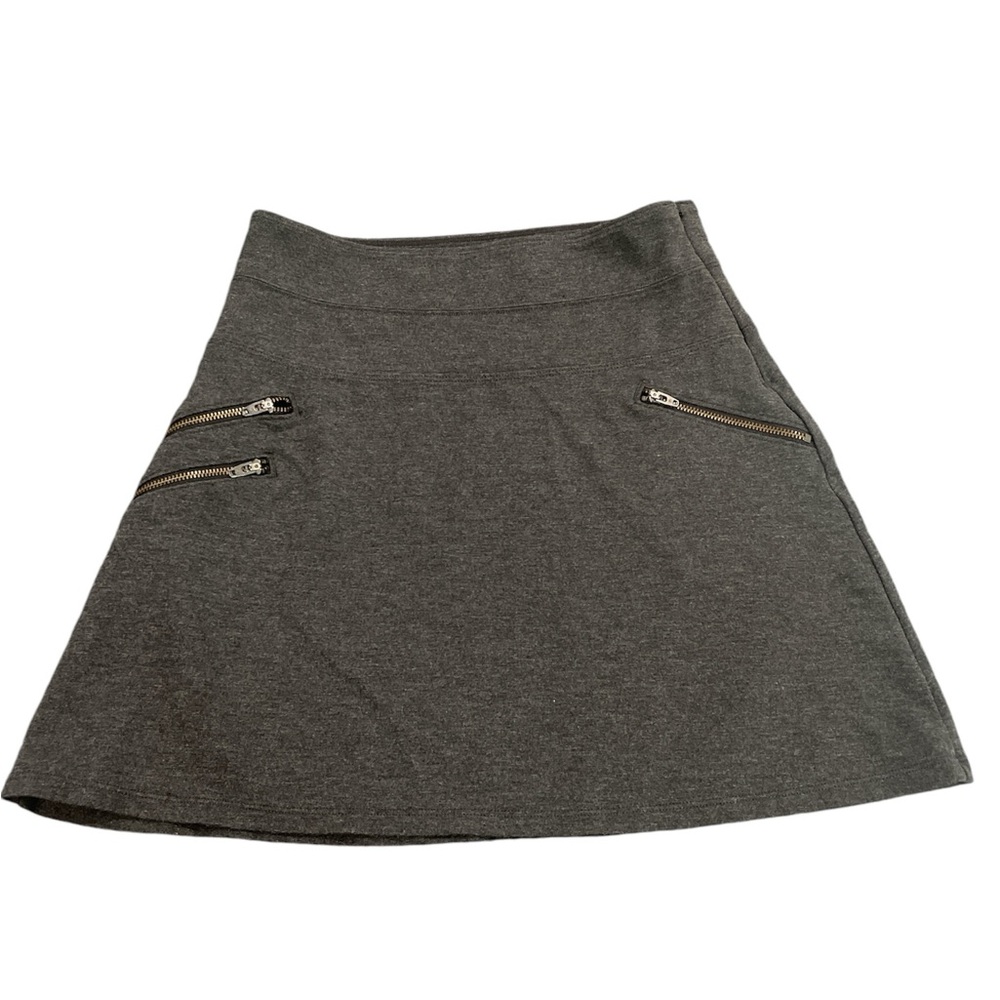 ATHLETA Mini Gray Skirt With Zip Pockets Size 0